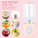 Portable Juicer Mixer USB Electric Small Blender Fruit Juice Cup (Pink) Newly