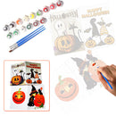 DIY Halloween Greeting Card Paint by Numbers Drawing Pictures Festival Gifts