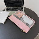 Transparent Clutch Bag Letter Cosmetic Bag PVC Travel Makeup Handbag Organizer