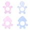 Cute Baby Teether Kids Silicone Teething Chewable Pacifier (Pink Tortoise)