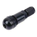 4pcs Metal Car Tire Valve Stem Caps Titanium Spare Tire Covers (Black)