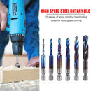 6x Screw Machine Hex Shank Thread Metric Compound Tap Drill Bits (Long) Newly