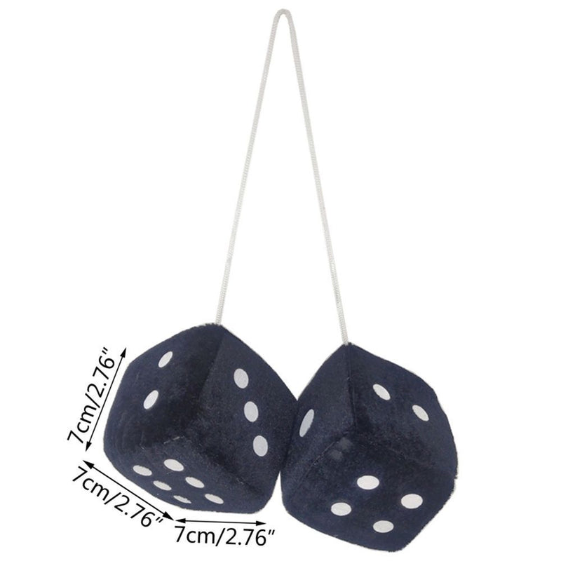 Styling Car Accessories Multicolor Plush Dices Velvet Dice Car Hanging Pendant