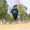 Window Hanging Crow Witch Ornament Stained Glass Home Wall Garden Decor Newly