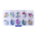 10pcs 3cm 1.5g Bionic Crank Wobblers Fishing Lures Jig Hooks Artificial Baits