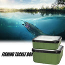 Square Lures Fishing Tackle Box Large Capacity Breathable Storage Case (S)