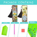 2pcs DIY Diamond Painting Leather Bookmark Gnome Tassel Crafts (FQY024)