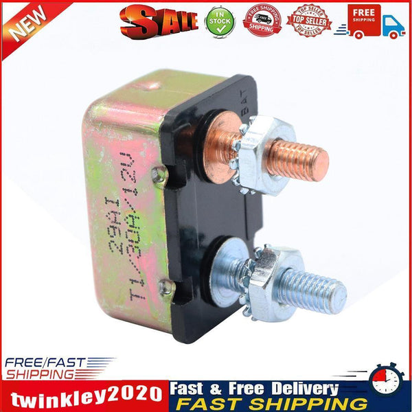 30 AMP 12V/24V Circuit Breaker with Cover Auto Reset Dual Battery 30A Fuse Newly