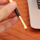 5pcs Portable Eye Makeup Brushes Set Eyeshadow Eyeliner Brush (Golden)