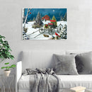5D DIY Full Drill Cross Stitch Christmas Carriage Diamond Painting Embroidery