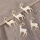 Decorations Christmas Tree Hanging Wooden Elk Decor Reindeer Hanging Card