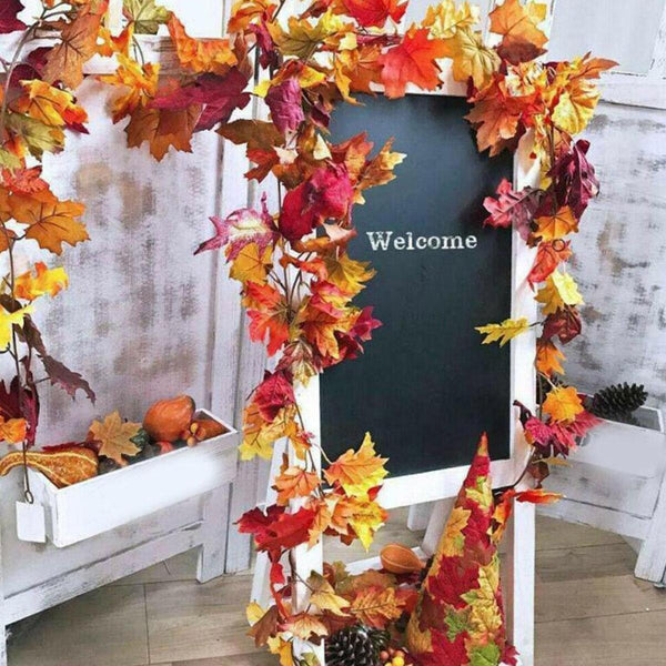 Herbst Ahornblatt Kürbis Beeren Kranz Halloween Thanksgiving Door Home Decor.