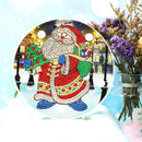 DIY LED Special Shaped Diamond Painting Santa Claus Needlework Home Ornament