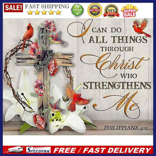 2pcs Diamond Painting 5D DIY Cross Letters Full Round Drill