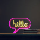 Neon Light Sign LED USB Tabletop Night Lamp Room Home Party Decor (Hello)
