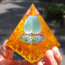 5cm Orgonite Pyramid Heal Chakra Crystal Stone Energy Orgone Generator (C) Newly