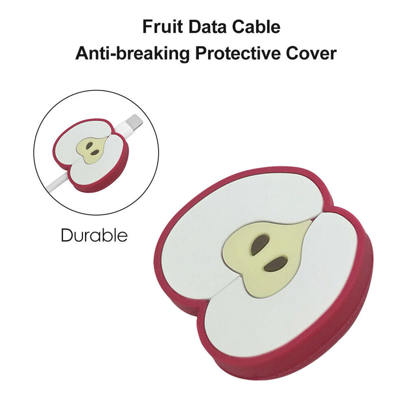 PVC Fruit Cord Wire Cable Winder USB Data Cable Bites Organizer Phone Accesso