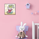 Tea Cup Partial Cross Stitch 11CT Counted Cotton Handmade Needlework Decor
