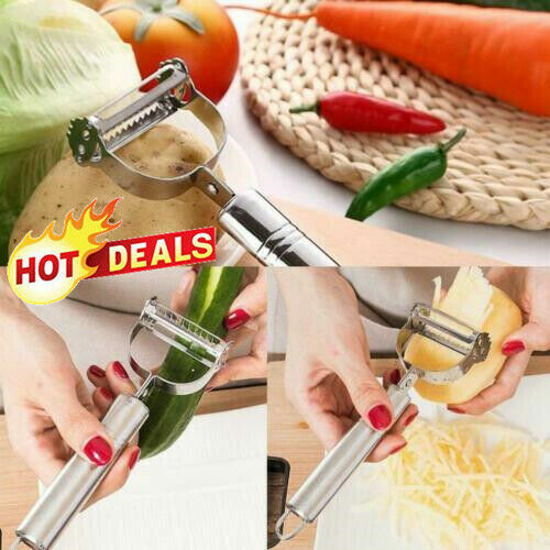 Steel Potato Peeler Vegetable Carrot Fruit Slicer Grater SALE 2022 U0R6