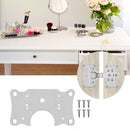 Stainless Steel Hinge Repair Plate Plate Installer Kit for Cabinet Window D