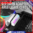 ATX 24PinTB 90 Degree Steering Head Aura Sync Power Supply Adapter DIY Mounting