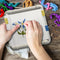 Cross stitch embroidery frame Handheld-table embroidery-cross stitch