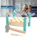 Montessori Wood Hammer Colorful Ball Box Children Early Learning Knock Toys