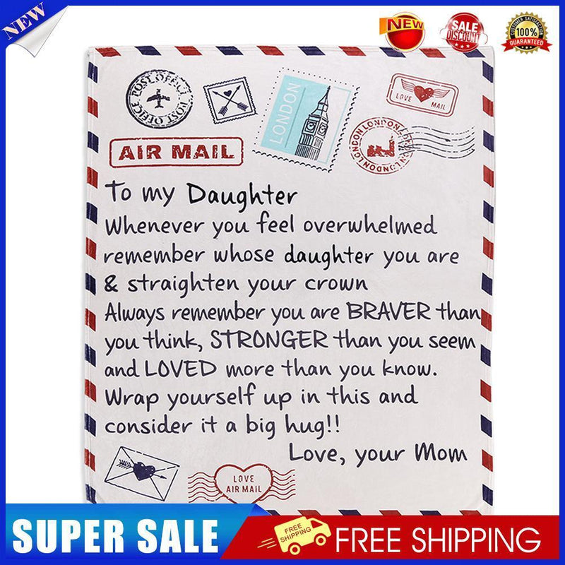 Soft Flannel Blanket Bed Chair Digital Printing Envelope Blanket (MOM60x80)