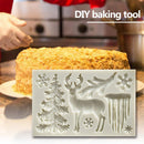 Christmas Tree Elk Snowflake Mold Chocolate Fondant Baking Cake Decoration Mould