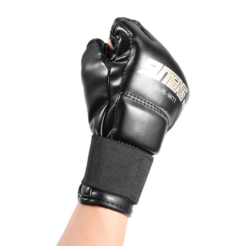 Half Finger Fighting MMA Boxing Sports PU Leather Tiger Muay Thai Gloves Newly