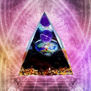 Crystal Energy Tower Healing Reiki Chakra Pyramid Ogan Crushed Stone Decora