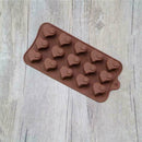 15 Cell Heart Swirl Chocolate Box Candy Silicone Bakeware Wax Mold Melting W1E5
