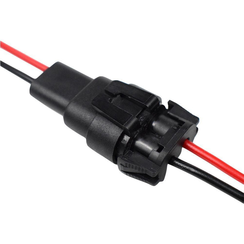 2x HB3 9006 HB4 Bulb Socket Female Adapter Connector for Headlight Fog Lamp