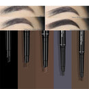5 Colors Refill Lead Brow Tattoo Pen 3 Pcs Eyebrow Stencils Automatic Rotate