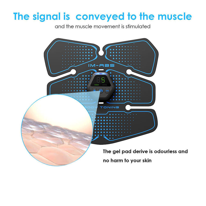 EMS Abdominal Muscle Stimulator Trainer Smart USB Massage Fitness Equipment