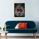 5D DIY Full Drill Round Shape octopus Rhinestone Diamond Drawing Home Decor
