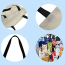 Garuru-Jidong Tote Bag with Cat Theme, Large, 40 x 40 cm