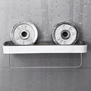 Adhesive Towel Shelf Shampoo Rack Bar Storage Rack Bathroom Shelves Organizer