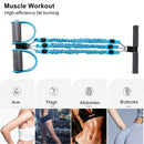 Pedal Resistance Band Set Break-Proof Strength Adjustable Pedal (Blue) Newly