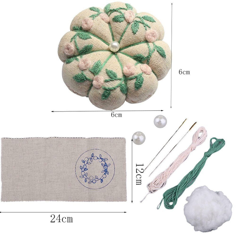 European-style Hand Embroidery Pin Cushion Pincushions Sewing Needle Pin Pillow