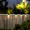 4pcs LED Solar Lamp Outdoor Stair Garden Fence Step Wall Lights (Warm)