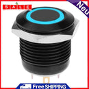16 Waterproof mm Self Reset Metal Computer Pushbutton with Light