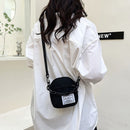 #A 2022 Canvas Diagonal Cross Bag Youth Fashion Casual Version Ladies  Shoulder