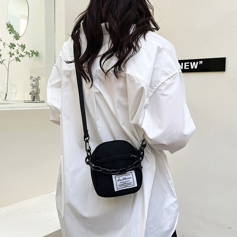 #A 2022 Canvas Diagonal Cross Bag Youth Fashion Casual Version Ladies  Shoulder