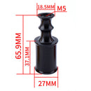 MUQZI Bicycle Bike Hub Quick Release Axis Wheel Lamp Holder Bracket (Black)
