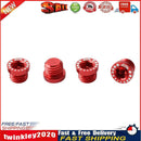 MUQZI 4pcs Folding Bicycle Screw Bolt M10 V Brake Stem Fixing Bolts (Red) Newly