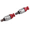 1 Pair M5x0.8mm Fork Air Bleeder Valves for Motocross Dirt Bike (Red)