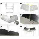 Foldable Stainless Steel BBQ Grill Rack Portable Camping Mini Barbecue Bracket