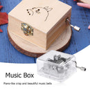 Metal Hand Crank Music Box Movement DIY Mechanical Box Craft Gifts (Clear) Newly