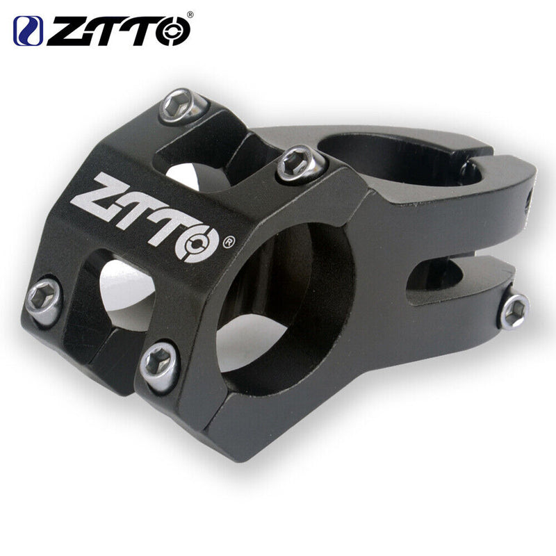 ZTTO Cycling Stem Bicycle Aluminium 31.8mm MTB Bike Handlebar Stem (Black) Newly